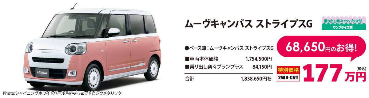 ムーヴキャンバス ストライプスG